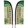 6' Double Sided Custom Portable Half Drop Banners